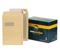 Bongio New Guardian H26326 Envelopes Heavyweight Board-Backed Peel And Seal Manilla C4 Pack Of 125