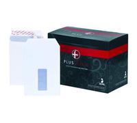 Plus Fabric C5 Prestige White 120gsm Window P&S Powertac Pocket Box of 500 Envelopes