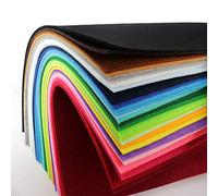Bongles 3mm Thickness Polyester Non-Woven Felt for Sewing, 30x30cm, Random Color