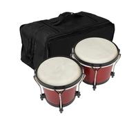 ＡＷＨＡＯ Bongo Drum,Hand Drum, Musical Educational Instrument Percussion Instrument Bongos for Professionals, red color