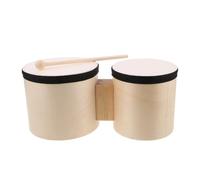 Bongo Drums 1 Sets Wooden Bongos Drum Set 5 Inch and 6 Hand Percussion Instrument for Beginners Music Education Dance
