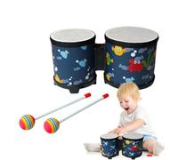 Bongo Drums for Adults - Musical Percussion Toy for Children, Wooden Instrument Drum, 2 Colourful Drum Sticks Handmade for Children and Adults, Professional Drum for