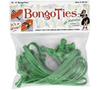 Bongo Ties All-Green 10pcs
