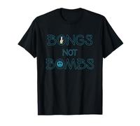 Bongs Not Bombs Peace Sign Hippie T-Shirt T-Shirt