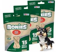 Bonies - Natural formula for hips and joints, small bone, glucosamine and omega fatty acids, fresh breath.