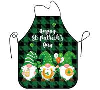Bonieset St. Patrick's Day Apron for Women Men, Funny St. Patrick's Day Kitchen Cooking Aprons Irish Apron for Party Dinner Cooking Baking BBQ Grilling Gardening