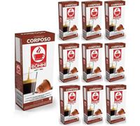 Bonini Corposo Coffee Pods - Pack of 10 (Total 100 Pods) 100% Italian coffee