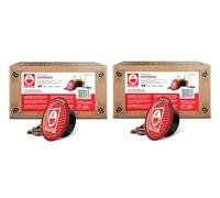 Bonini Espresso Intenso Coffee Pods Compatible with Lavazza A Modo Mio Coffee Machines (Pack of 2, Total 140 Capsules)