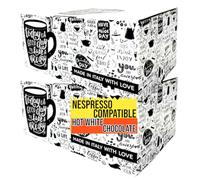 Bonini Hot White Chocolate Coffee Capsules Compatible with Nespresso Coffee Machines. Case of 2 (Pack of 10, Total 100 Pods)