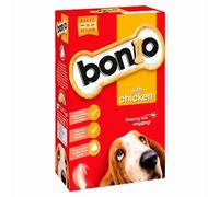 Bonio Dog Biscuits 650g x 1, Chicken Flavour - Adult Dog Dry Food Snack for Healthy Teeth and Gums with Welari Thank You Card | (1pack)