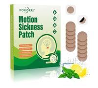 BONIORRI Motion Sickness Patches - Sea Sickness Patches for Cruise, Seasickness Patch Non Drowsy Behind Ear for Car, Sea, Air Sickness, Travel Essentials for Adults and Kids. 12 Count