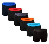 Bonjour® Boys Boxer Shorts (6 & 12 Pack) Designer Trunk Boxers Underwear (5 yrs - 13 yrs) ((Six Pack Black), 13 yrs)
