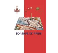 Bonjour de paris: Blank lined notebook for anyone who loves their bike, whatever their age. Ideal as a gift for all cycling fans