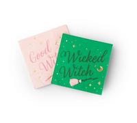 Bonjour Fête Good & Wicked Witch Small Paper Napkins | 3-Ply Halloween Cocktail Napkins | Premium Party Table Decor | Spooky & Stylish Halloween Decorations | Pack of 20, 5" Folded