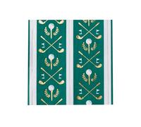 Bonjour Fête Le Golf Large Paper Party Napkins | 3-Ply Sporty Napkins for Outdoor Events, Father's Day, Golf Tournaments | Premium Cocktail Size | Festive Decor | Pack of 20, 5" Folded