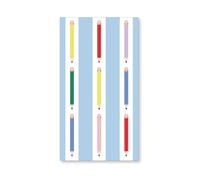 Bonjour Fête Light Blue Cabana Pencil Stripe Guest Towels | 3-Ply Fancy Large Napkins for Holiday & Birthdays | Gold Foil | Party Table Decor | Party Supplies Decorations | Pack of 20, 1/6 Folded