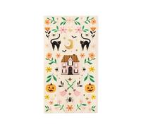 Bonjour Fête Pink Haunted House Cottagecore Guest Towels | 3-Ply Fancy Large Napkins for Halloween, Whimsical Parties & Autumn Entertaining | Party Decor | Party Supplies | Pack of 20, 4.25" x 7.75"