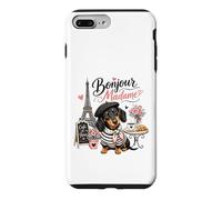 Bonjour Madame Dachshund Paris Cafe Dog Lover Case for iPhone 7 Plus/8 Plus