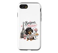Bonjour Madame Dachshund Paris Cafe Dog Lover Case for iPhone SE (2020) / 7/8