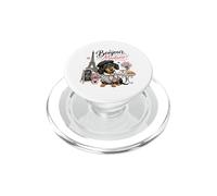 Bonjour Madame Dachshund Paris Cafe Dog Lover PopSockets PopGrip for MagSafe
