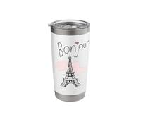 Bonjour Paris Travel Study Abroad Stainless Steel Insulated Tumbler