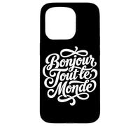 Bonjour Tout le Monde French Hello World Script Case for iPhone 15 Pro