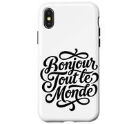 Bonjour Tout le Monde French Hello World Script Case for iPhone X/XS