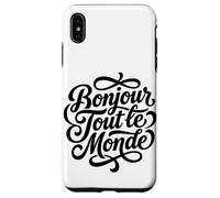 Bonjour Tout le Monde French Hello World Script Case for iPhone XS Max