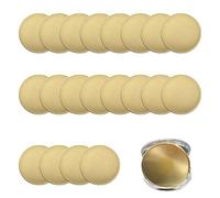 BONJUME Brass Coin Blank, 20PCS 40MM Brass Blank Challenge Coins with Threaded Edge Round Laser Engraved Blank Coin Blanks for DIY Crafts Laser Engraving Making Stamping Collection Supplies