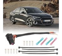 BONJUME Wiring Harness Repair Kit for Audi A3, Door Front and Rear, 13 Wires, 0.50-2.50mm², 300mm, Tinned Copper, Silicone, Heat Resistant, Corrosion Resistant, Gold, 30cm