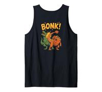 Bonk Dinosaur Funny Prehistoric Humor Design (Art ON Back) Tank Top