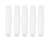 BONKZEBU 10Pcs Plastic Hose Barb Fitting, Straight Equal Barbed Splicer Mender Joint Union Adapter, PE Material Hose Connector, Food Grade Hose Connector (6-6mm Direct Access)