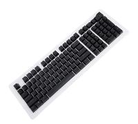 BONKZEBU 112 Keys Arabic Keyboard Keycaps Minimalist Style, Mechanical Keyboard Keycaps for 61 64 68 84 87 96 98 100 104 108 Keyboards, Arabic Mechanical Keyboard Keycaps (black)