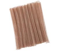 BONKZEBU 120 Sheet Capacity 9/16inch Metallic Wire Binding Spines for Binding Important Documents, Reports, 100pcs Spiral Double Loop Wires for Office Supplies (Rose Gold)