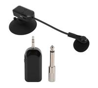 BONKZEBU 2.4G Wireless Instrument Microphone Pickup System for Guitar Violin Accordion Cello Zither Lute Stage Performance, Flexible 360 Rotation Saxophone Mic