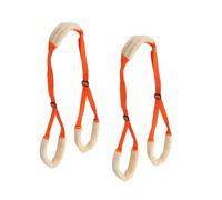 BONKZEBU 2Pcs Dog Back Legs Support Harness Soft Coral Velvet Adjustable Strap, Dog Rear Legs Lifting Sling Aid Hind Support, Harness for Hind Care, Adjustable Sling (Orange Color)