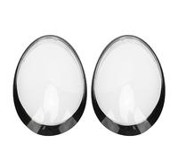 BONKZEBU 2Pcs Transparent Car Headlight Lens Cover with Improved Light Distribution for 991 911/2013-2018 ABS Material