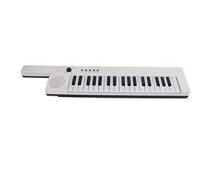 BONKZEBU 37 Key Portable Guitar Electronic Organ Mini Keytar with Lithium Battery for Beginners Practice Education Musical Instrument Kids Gift (BF-3755 white)