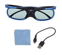 BONKZEBU 3D Glasses, Original High Transparency Lens 3D Active Glasses Eyewear Rechargeable, 1080P HD Support and 150° Wide Viewing Angle, for DLP Link Projectors