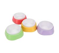 BONKZEBU 4 Pcs Pet Training Press Buzzer with Voice Recording Button, Easy-to-Use Recordable Buttons for Interactive Dog Communication, Bright Colors for Different Training Purposes