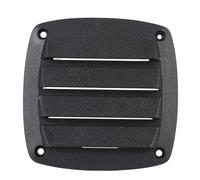 BONKZEBU 4inch RV Air Vent Louver, Air Intake Vent Hood, Plastic Weather Optimal Airflow Ventilation Grille Cover for Yacht, with Modern Design for RVs and Boats (Black)