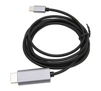 BONKZEBU 4K 60Hz USB C to HD Multimedia Interface Cable Plug and Play Adapter for HD TV Sync Sound Video Black