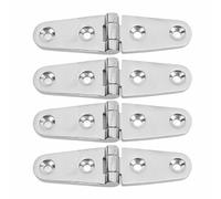 BONKZEBU 4Pcs Boat Hinge, 316 Stainless Steel RustProof Sturdy Marine Hinge for Yacht, Marine Grade Stainless Steel, Heavy Duty Yacht (103mm*27mm)