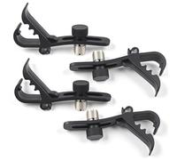 BONKZEBU 4PCS Drum Mic Clip Adjustable Height Rim Mount Microphone Clamp for Drums Musical Instruments and Radio Communication