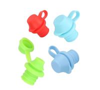 BONKZEBU 4Pcs Sipping Spout Bottle Top, Spout Silicone Bottle Top Sippy for Kids Children, Toppers for Toddlers, Water Adapter Toddler