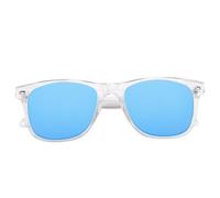 BONKZEBU 5.4 Smart Translation Sunglasses with Advanced Translation Modes, AI Glasses for Outdoor Adventures, 144 Languages (Blue Lens with White Frame)