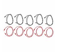 BONKZEBU 5 Sets Banana Plug Test Line, Gold Plating Banana Plug Test Cable with 2mm Jack for Electrical Projects, PVC Covered Test Cables, 30Vac 60Vdc Test Leads