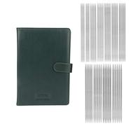 BONKZEBU 55 Pcs Double Pointed Knitting Needles, Stainless Steel Sweater Needle Kit, Hand Knitting Tool with Storage Bag, Double Pointed Needles Set, Double Ended Knitting Needles