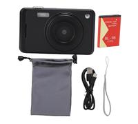 BONKZEBU 64MP 4K Digital Camera, 16x Digital Zoom AF Auto Focusing 2.8 Inch Display Video Camera with LED Fill Light, for Photography Enthusiasts (Black)