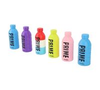 BONKZEBU 6pcs Water Bottle Squeezing Toy PU Foam Fidget Toy Colorful Squishy Stress Relief Beverage Bottle Toys Great Resiliency for Office Desk Decor Kids Adults